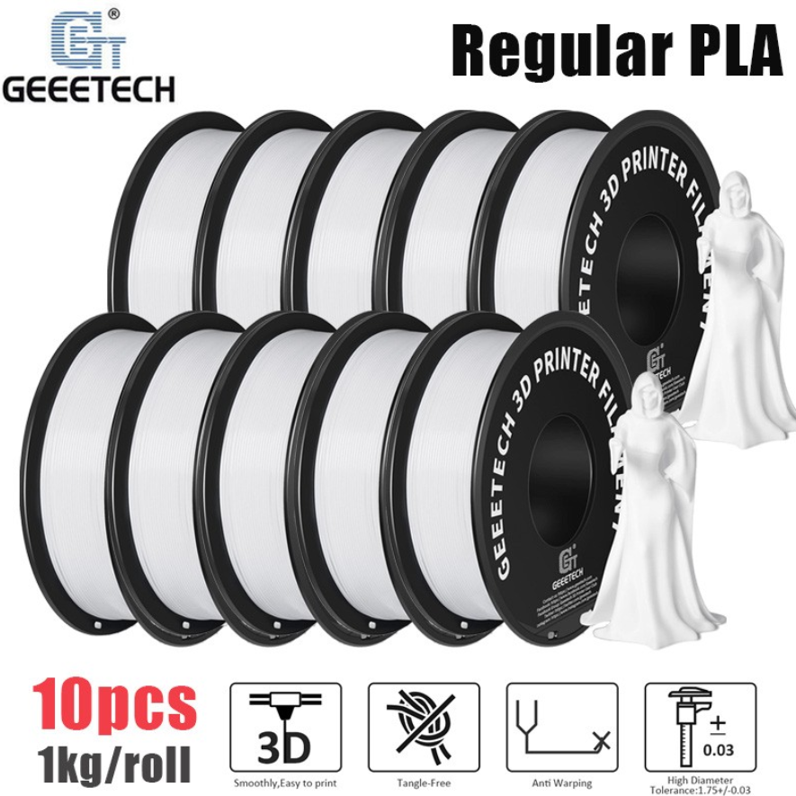 🖨️ 10 x 1kg Geeetech 3D PLA Filament Weiß für nur 73,99€ (statt 130€)