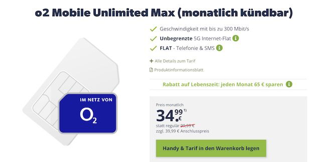 FRITZ!Box 6860 5G für 199,99€ + o2 Unlimited Max bis 300 Mbit/s für 34,99€ mtl.   monatlich kündbar!