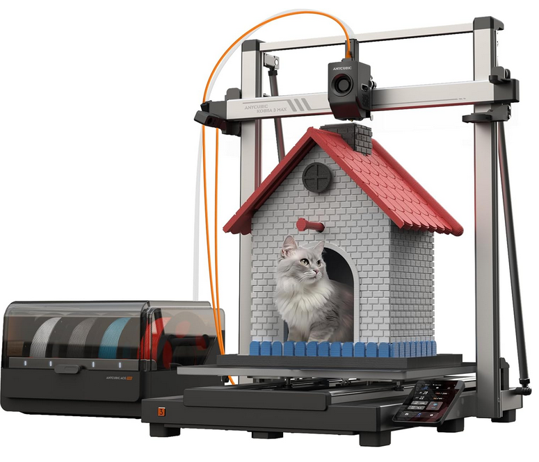 Anycubic Kobra 3 Max Combo 3D-Drucker Mehrfarbig 420x500mm für 599€ (statt 699€)