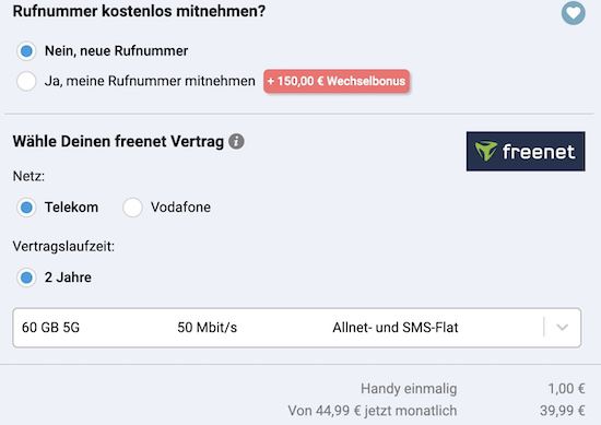 🍏 Apple iPhone 16 für 1€ + Telekom 60GB Allnet für 39,99€ mtl. + 150€ Bonus