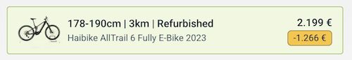 🚲 Haibike AllTrail 6 Fully E Bike (29 Zoll, 2023) für 2.248€ (statt 2.999€)