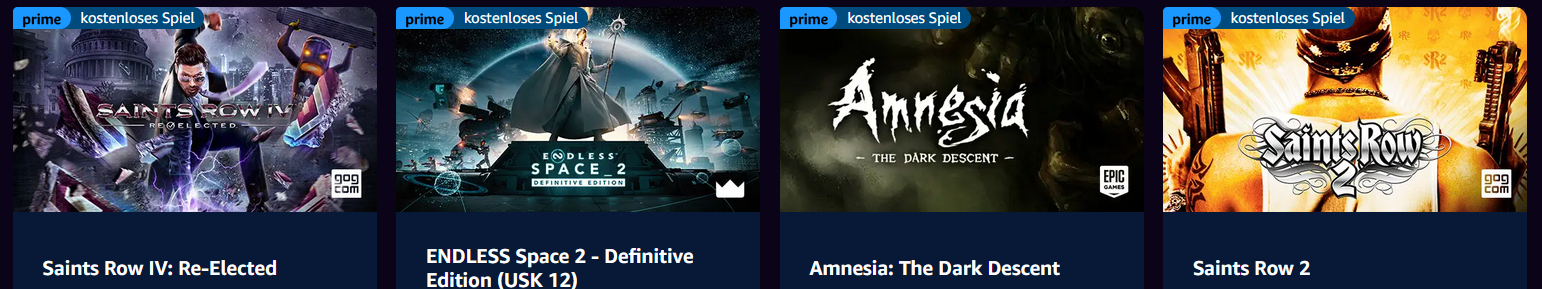 🕹️Amazon Prime Gaming August: gratis Spiele u.v.a.m z.B. Saints Row