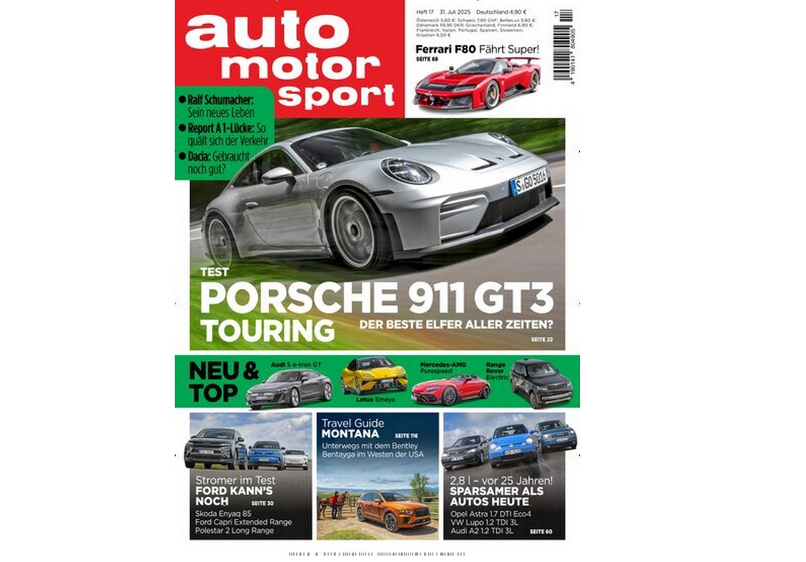 🏎️🏎️ 13 Ausgaben auto motor und sport   Halbjahresabo für nur 9,90€ (statt 68€)