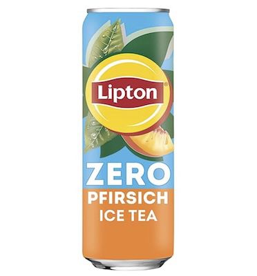 🍑 24x Lipton Ice Tea Zero Peach 0,33l Dosen für 14,99€ (statt 21€) – nur 0,62€ je Dose