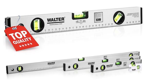 📏 4er WALTER Wasserwaagen Set für 16,98€ (statt 25€) 📏 4er WALTER Wasserwaagen Set für 16,98€ (statt 25€)