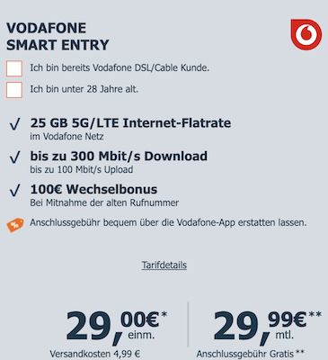 🍏 Apple iPad (2025) 128GB 5G für 29€ + Vodafone Allnet 25GB für 29,99€ mtl. + 100€ Bonus 🍏 Apple iPad (2025) 128GB 5G für 29€ + Vodafone Allnet 25GB für 29,99€ mtl. + 100€ Bonus