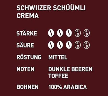 ☕️ 1kg Schwiizer Schüümli Crema Bohnenkaffee UTZ für 14,93€ (statt 22€)