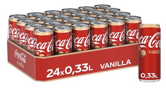 🥤 24x Coca Cola Vanilla, 330ml Dosen für 15,29€ (statt 24€)   Nur 0,64€ pro Dose