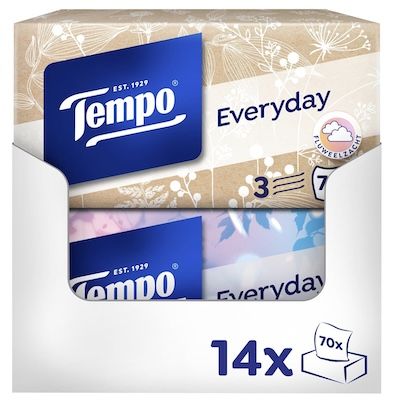 🤧 14 x 70er Pack Tempo Light Box Taschentücher ab 12€ (statt 19€)