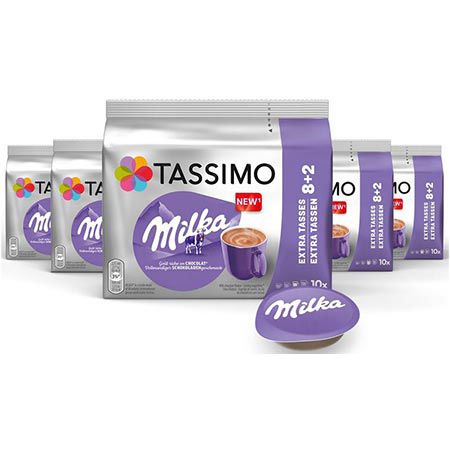 ☕ 5 x 10er Pack Tassimo Milka Kakao Kapseln ab 21,59€ (statt 30€)