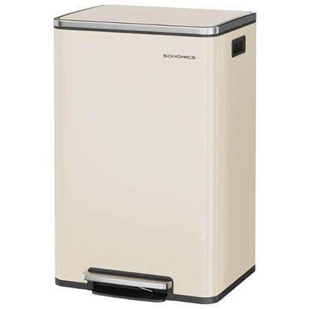 🗑️ Songmics Mülleimer mit Deckel & Griffen, 50L für 46,99€ (statt 77€)