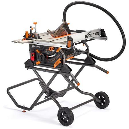 🪚 Evolution Power Tools R255TBLX+ Tischsäge mit Ständer für 440,29€ (statt 518€)