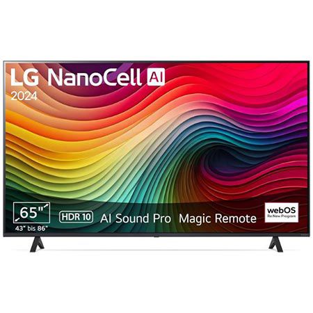 📺 LG 65NANO81T6A 65″ NanoCell 4K TV mit HDR10 für 499€ (statt 555€)