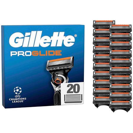 🪒 20er Pack Gillette Proglide Ersatzklingen ab 47,49€ (statt 68€)