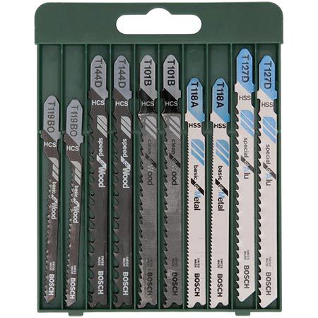 🪚 Bosch Home and Garden Stichsägeblatt Set, 10tlg. für 10€ (statt 13€)
