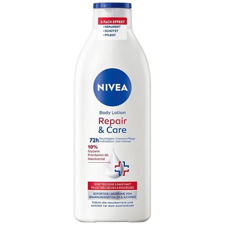 🧴 4x NIVEA Body Lotion Repair & Care Körpercreme, 400ml ab 16,28€ (statt 26€)