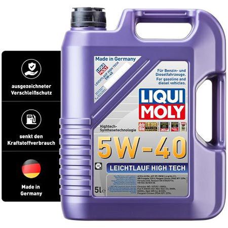 🛢️ 5 Liter Liqui Moly Leichtlauf High Tech 5W-40 Motoröl für 32€ (statt 40€)