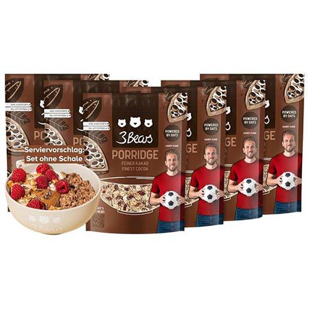 🥣 6er Pack 3Bears Porridge Feiner Kakao, je 400g für 25,24€ (statt 30€)