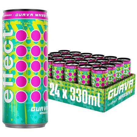 🥤 24er Pack effect Energy Drink Guava Massive, 0,33L für 19,99€ (statt 27€)