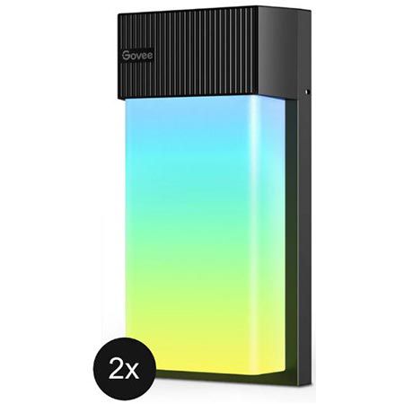 💡 2er Set Govee RGBICWW Outdoor Wall Light für 119,95€ (statt 140€)