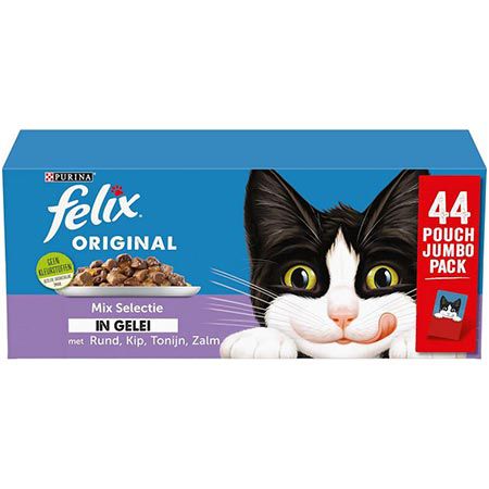 🐈 44er Pack Felix Mix Auswahl in Gelee Katzenfutter ab 10,49€ (statt 16€)