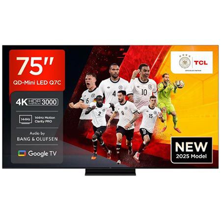 📺 TCL 75Q7C 75″ 4K QLED Mini LED Smart TV mit 144Hz für 1.049€ (statt 1.299€)