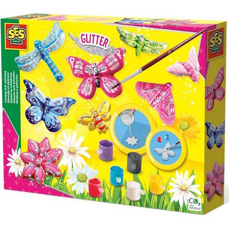 🦋 SES Creative Gipsmodellierset Glitzerschmetterlinge für 10,82€ (statt 14€)