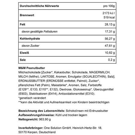 🤯 963g M&Ms Peanutbutter Partysize Schokolinsen für 24,99€ (statt 35€)