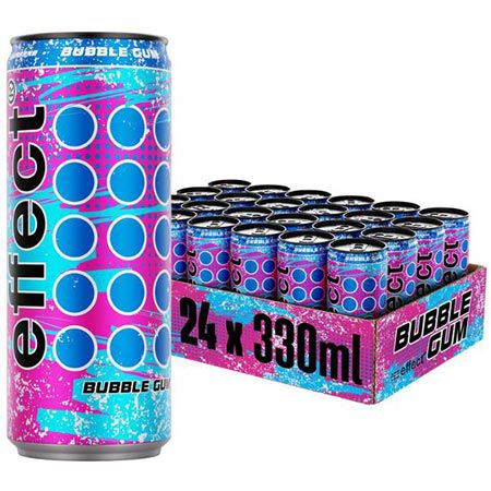 🥤 24er Tray effect Energy Drink Bubble Gum, 0,33L für 16,99€ (statt 24€) – 0,71€ pro Dose