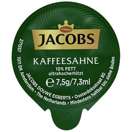 ☕ 240er Pack Jacobs Professional Kaffeesahne, je 7,5g pro Portion ab 9€ (statt 12€)