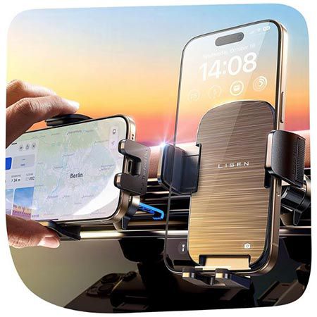 📱 Lisen KFZ Handyhalterung, 360° Drehbar für 3,49€ (statt 11€)