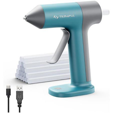 Tilswall Akku Heißklebepistole inkl. 20 Klebestifte für 16,24€ (statt 30€)