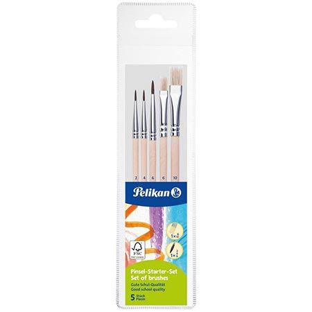 🖌️ 5er Set Pelikan Pinsel, Größe: 2, 4, 6, 10 für 2,99€ (statt 7€)