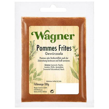 🍟 100g Wagner Gewürze Pommes Frites Gewürzsalz ab 1,52€ (statt 2€)