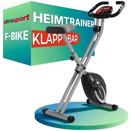 🚲 Ultrasport F-Bike Heimtrainer, Klappbar, bis 130KG für 101,98€ (statt 140€)