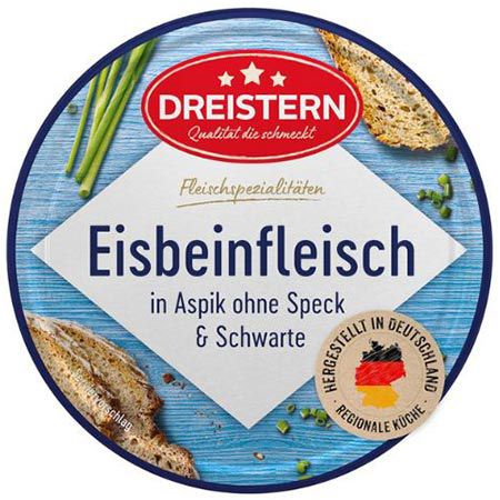 🐖 Dreistern Eisbeinfleisch in feinem Aspik, 200g ab 2,27€ (statt 3,29€)