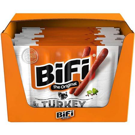 😋 20 x 5er Pack BiFi Turkey – Truthahn–Salami Fleischsnack ab 44€ (statt 60€)