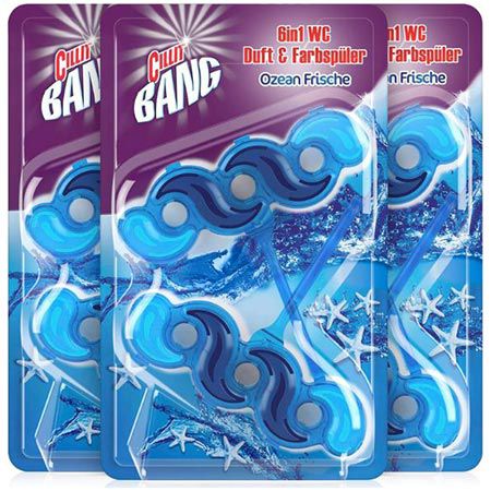 🚽 3 x 2er Pack Cillit Bang Blue Wave WC Spüler Ozean Frische ab 6,60€ (statt 8€)