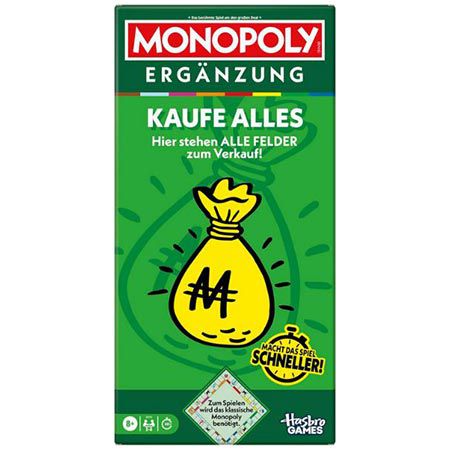 🎲 Monopoly Kaufe Alles – Erweiterung für Monopoly Classic für 12,98€ (statt 21€)