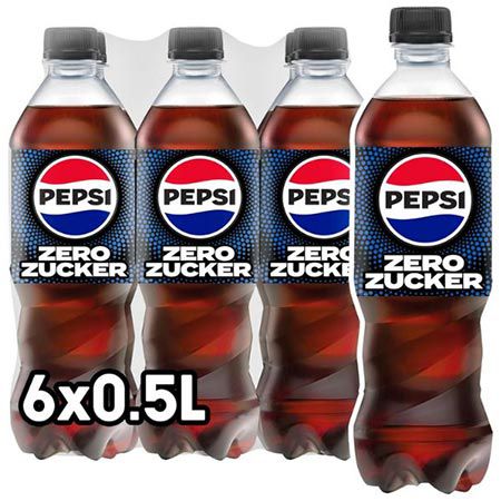 🥤 6er Pack Pepsi Zero Zucker Cola, 0,5L ab 5,29€ (statt 7€) – 0,88€ pro Flasche