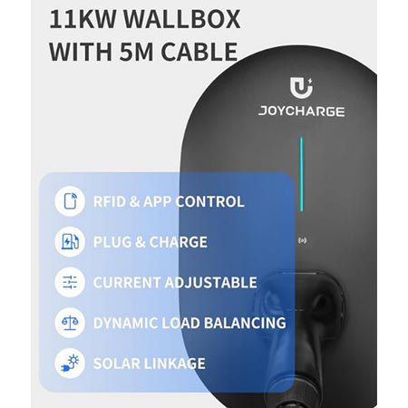 🔌 Joycharge Wallbox Typ 2 EV Ladestation mit App + 5m Kabel, 11kW für 329€ (statt 379€)