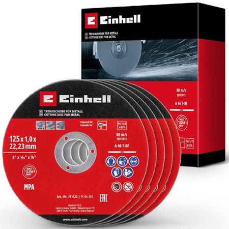 🪚 Einhell Original Dünntrennscheiben-Set, 5-tlg., 125mm für 3,49€ (statt 9€)