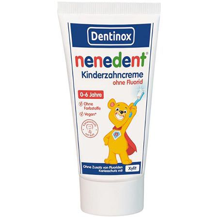 🪥 nenedent Kinderzahncreme ohne Fluorid, 50ml ab 1,30€ (statt 2€)
