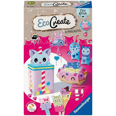 📍 Ravensburger EcoCreate 23920 Süße Kätzchen Bastelset für 5,40€ (statt 9€)