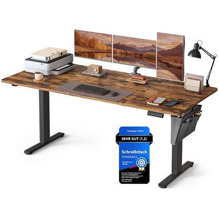 📋 Songmics LSD138K01 Höhenverstellbarer Schreibtisch, 180 x 80cm für 149,99€ (statt 190€)