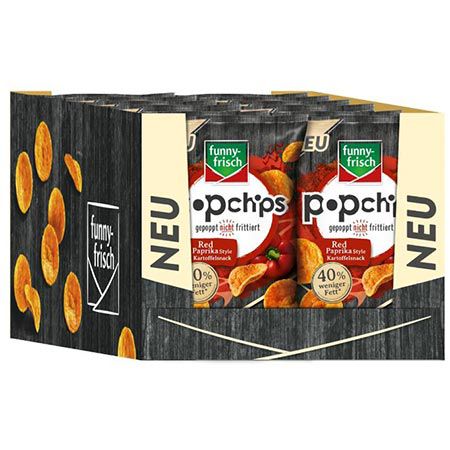 🌶️ 12er Pack funny-frisch Popchips Red Paprika Style für 17,88€ (statt 24€)