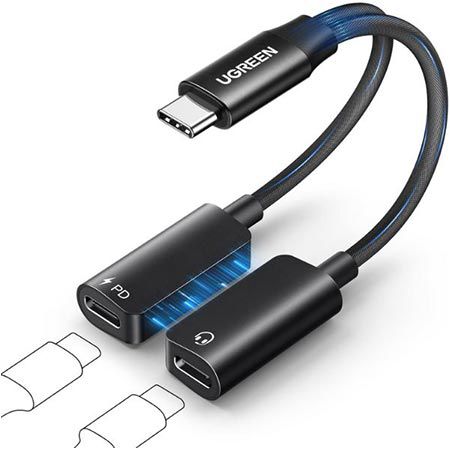 UGREEN USB-C Splitter für Kopfhörer & Ladung für 13,99€ (statt 20€)