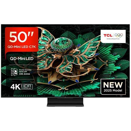 📺 TCL 50C7K 50″ QD-Mini LED 4K HDR TV mit 144Hz für 549€ (statt 629€)