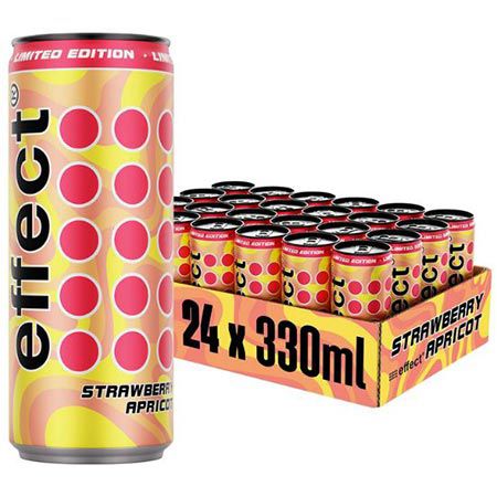 🍓 24er Pack effect Energy Drink Strawberry Apricot, 0,33L für 22€ (statt 26€)