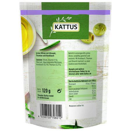 🫒 Kattus Hojiblanca Oliven mit Thymian & Knoblauch ab 2,37€ (statt 3€)